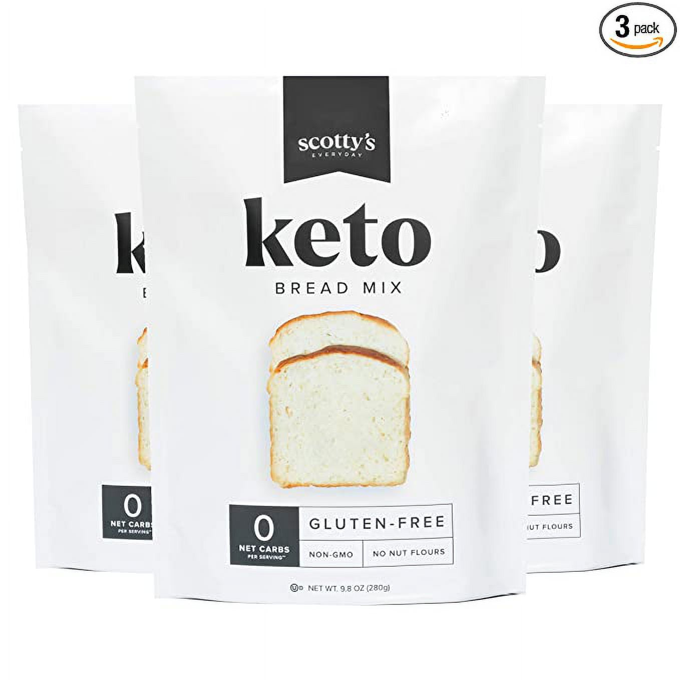 Keto Bread Zero Carb Mix Keto and Gluten Free Bread Baking Mix 0g