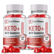 Keto Chews ACV Gummies, Official KetoChews Keto ACV Gummies Plus Apple Cider Vinegar Supplement 2 Pack