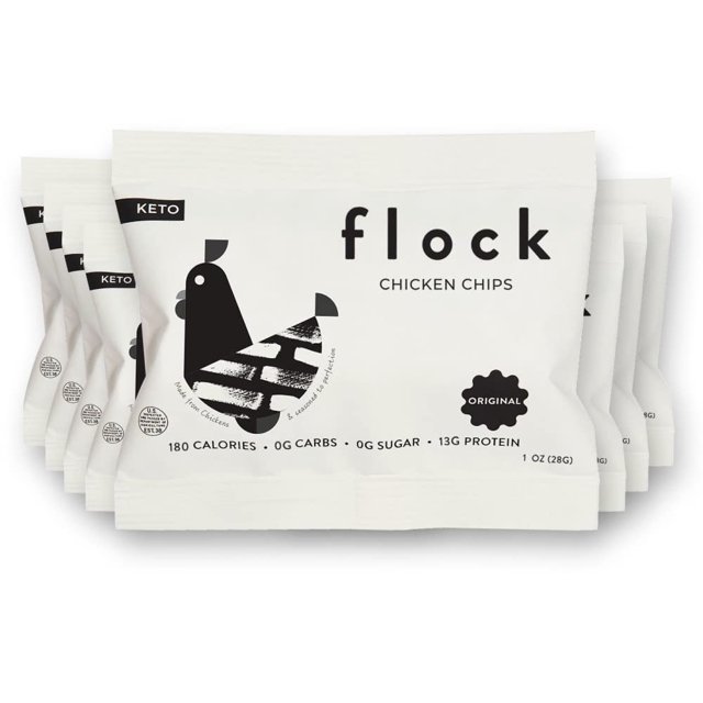 Keto Chicken Skin Chips Original Flavor Low Carb, High Protein