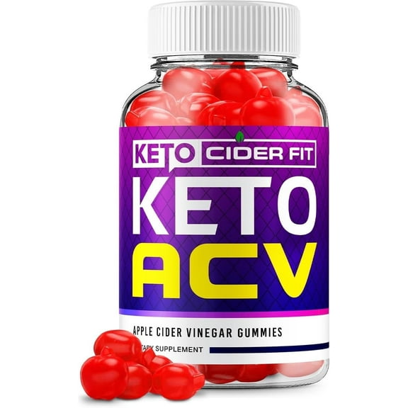 Keto Cider Fit ACV Gummies - Official - Keto CiderFit ACV Advanced Formula Plus Apple Cider Vinegar Dietary Supplement B12 Beet Root Juice Men Women 60 Gummies