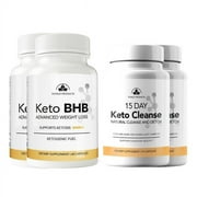 Keto Cleanse Detox plus Keto BHB Combo Pack 2 sets