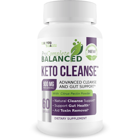 Keto Cleanse - Pro Complete Balanced Cleanse & Gut Support - Aid Toxin Removal & Nutrient Absorption - Help Cleanse The Body & Digestive Tract - All Natural Formula - Promote Healthy Gut & Digestion