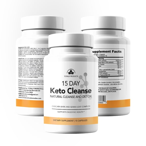 Keto Cleanse and Detox 15 day capsule (3 Bottles)
