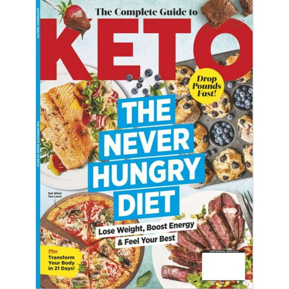 Keto - Complete Guide: The Never Hungry Diet, Meal Plans, Food Essentials, Cheat Sheets, Food Swaps + Transform Your Body In 21 Days