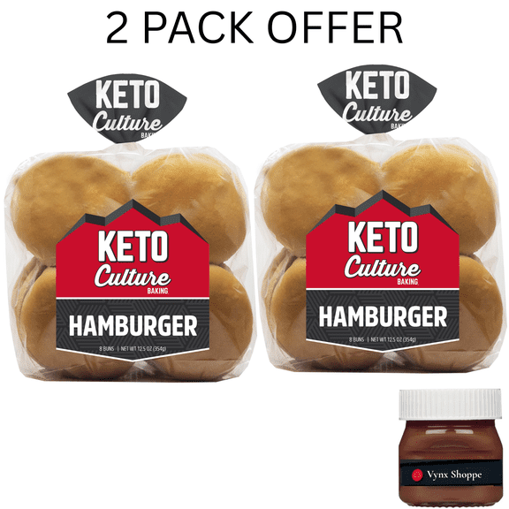 Keto Culture Hamburger Buns, 12 oz, 8 Count