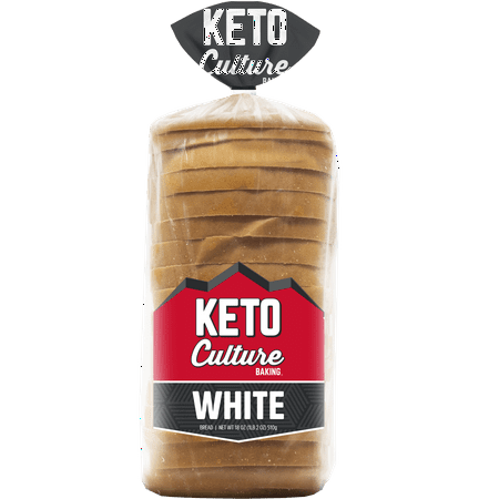 Keto Culture White Bread Loaf, Keto Friendly, 1 Net Carb Per Slice, 18 oz