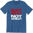 thumbnail image 1 of Keto Diet Eat Meat Not Wheat Funny Vegan Slogan Healthy Life Men's Tee Shirt, 1 of 4
