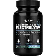 Zealot Electrolyte Capsules with Sodium, Potassium, Magnesium, Zinc, B6 & B12, 120 Caps