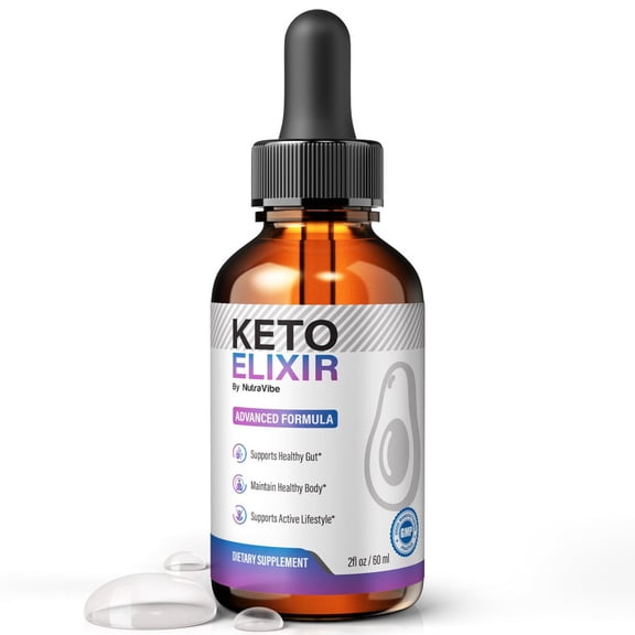 Keto Elixir Natural Daily Liquid Formula Designed to Align with Fitness Goals, Support an Active Lifestyle & Body Balance | Just a Few Drops for a Fit-Focused Routine (30 Servings)