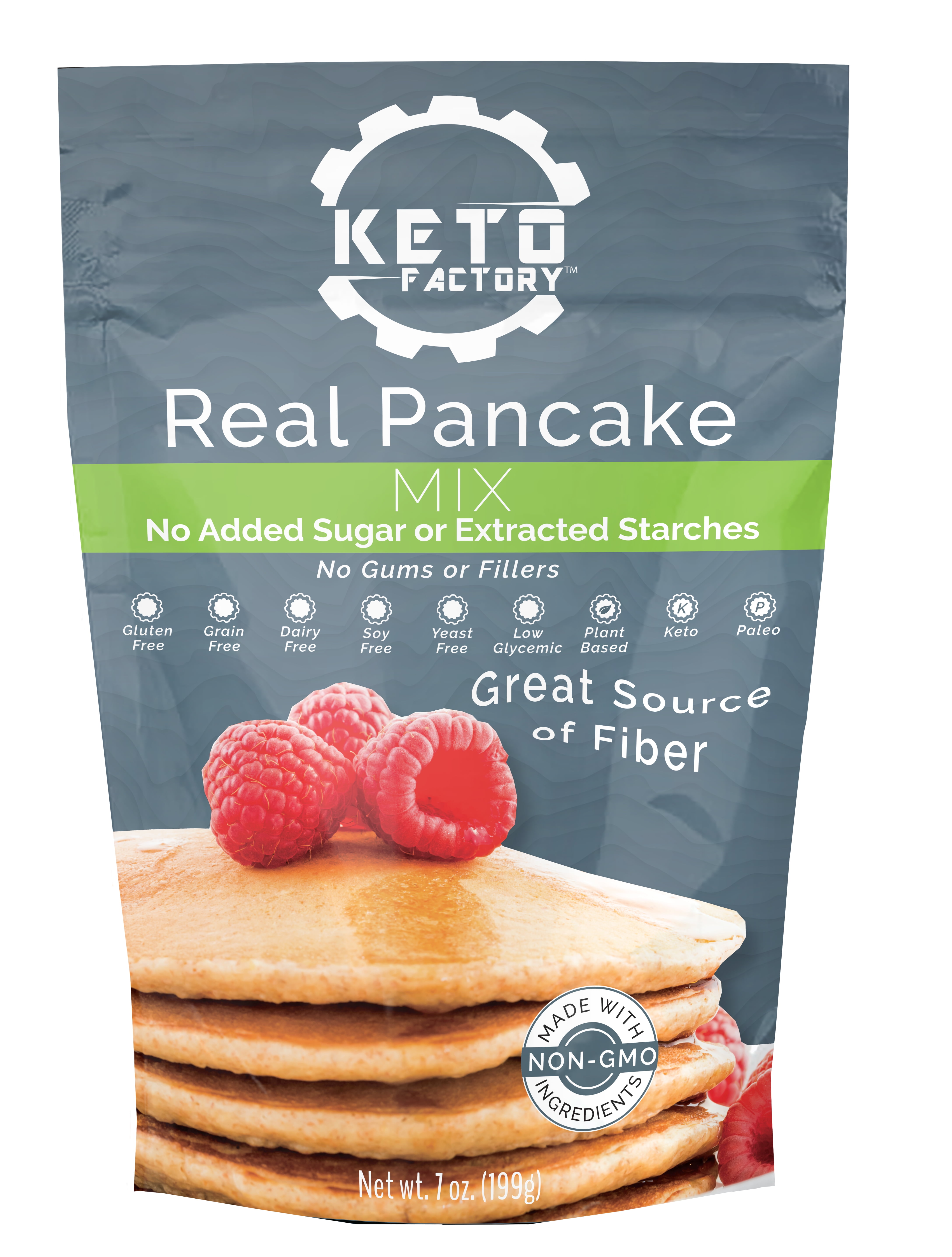 Keto Factory Pancake Bread Mix, 7 Oz | 100% Plant based, Keto