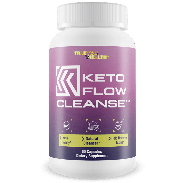 Keto Flow Cleanse - Natural Cleanse Aid - Support Waste & Toxin Elimination - Acai Cleanser Keto Pills with Probiotics - Keto Detox Colon Cleanser to Support Energy, Ketosis, & Digestive Health