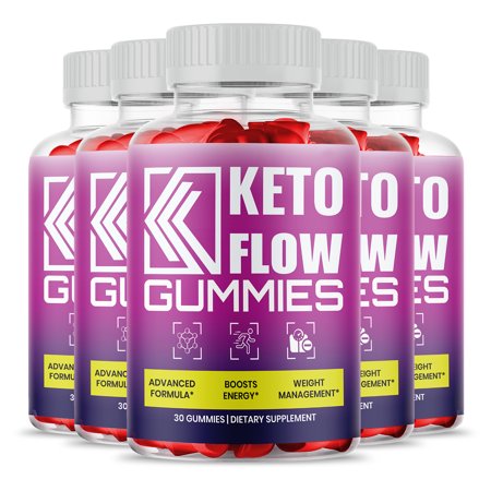 Keto Flow Gummies, Apple Cider Vinegar, Vitamin B12, Powerful Supplement, 150 Gummies Total (5 Pack)