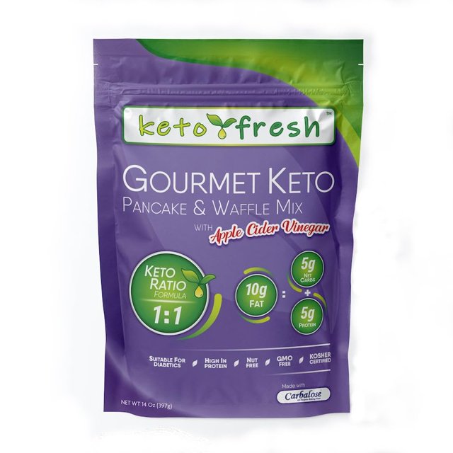 Keto Fresh Gourmet Keto Pancake and Waffle Mix with Apple Cider Vinegar