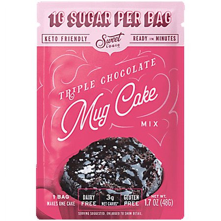 Keto Friendly Mug Cake Mix Triple Chocolate (10 Servings)