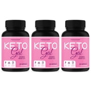 Keto Gal   Keto Diet Weight Loss Supplement for Women   Supports Weight Loss, Fat Burn, Energy & Focus   3 Pack   USA Made