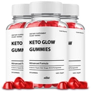 Keto Glow ACV Gummies Supplement, Premium Formula, All Natural Ingredients, 3 Month Supply 3 Pack