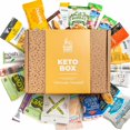 thumbnail image 1 of Keto Healthy Snack Box Gift Basket - Ultra Low Carb, 5G Net Carbs or Less, Low Sugar - High Fat Keto-Friendly Snacks for Men, Women & Adults - Ketogenic Care Package w Keto Bars, Cookies, Jerky, 1 of 5