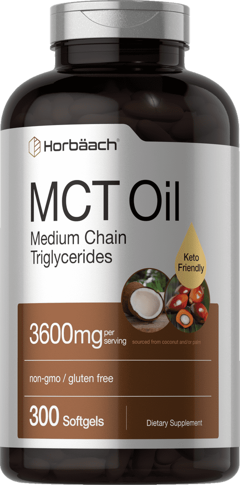 Keto MCT Oil | 3600 mg | 300 Softgels for Men and Women | by Horbaach