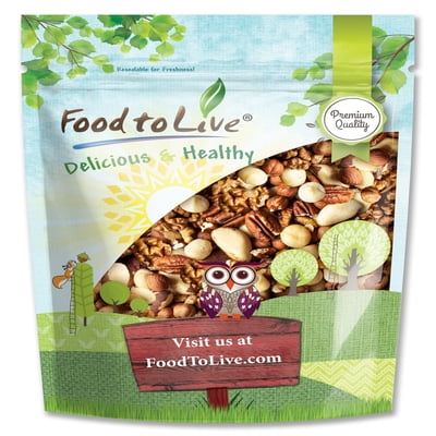 Keto Nuts Mix, 2 Pounds  Vegan, Kosher, Non-Irradiated, Bulk by Food to Live
