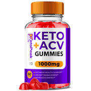 Keto Peak ACV Gummies Vitamin Supplement for Energy Focus and Ketosis Support, 60 Gummie Bottle