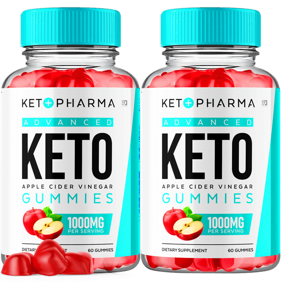 Keto Pharma Advanced Keto Apple Cider Vinegar Gummies 1000MG 2 Pack