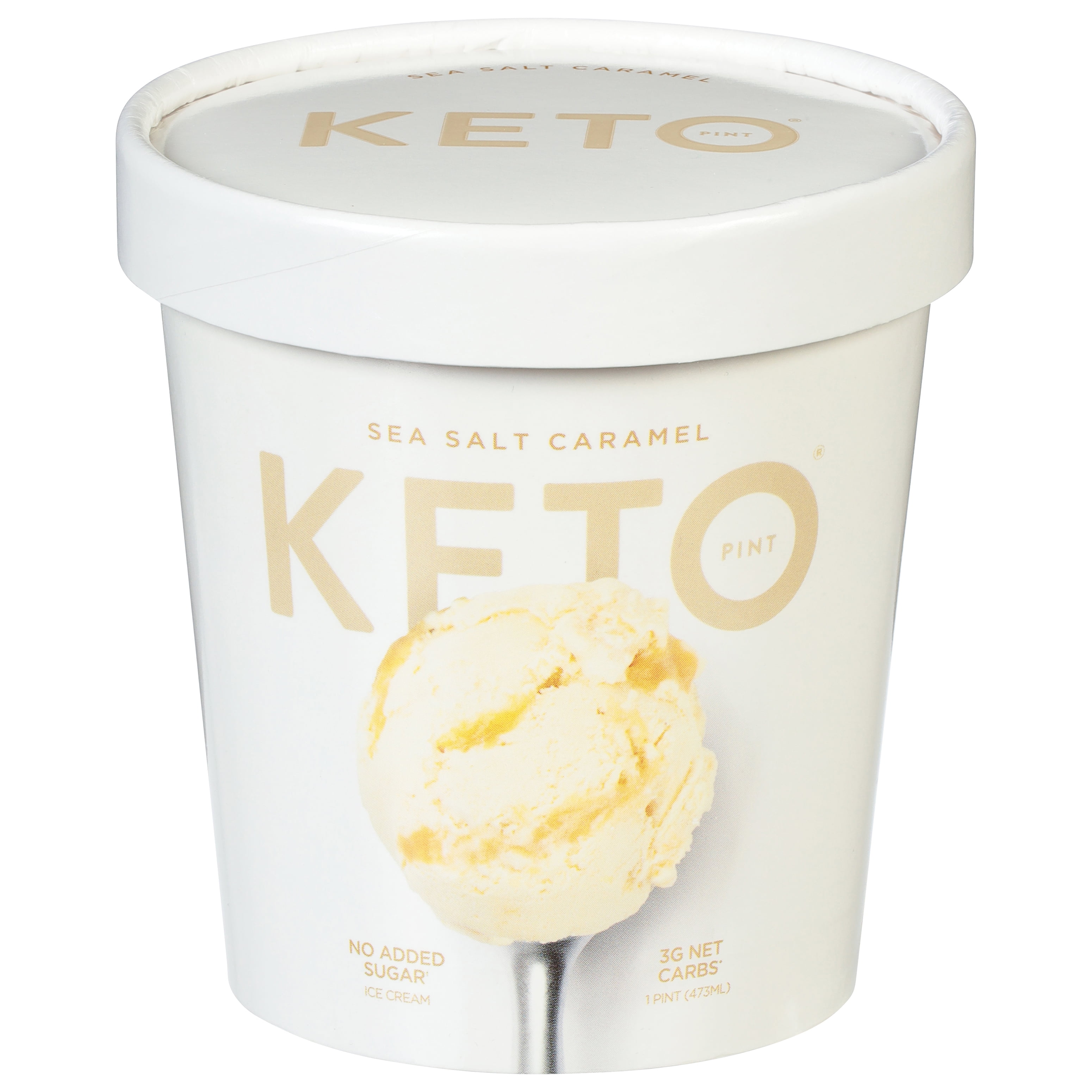 Keto Pint Sea Salt Caramel Ice Cream, 16 fl oz