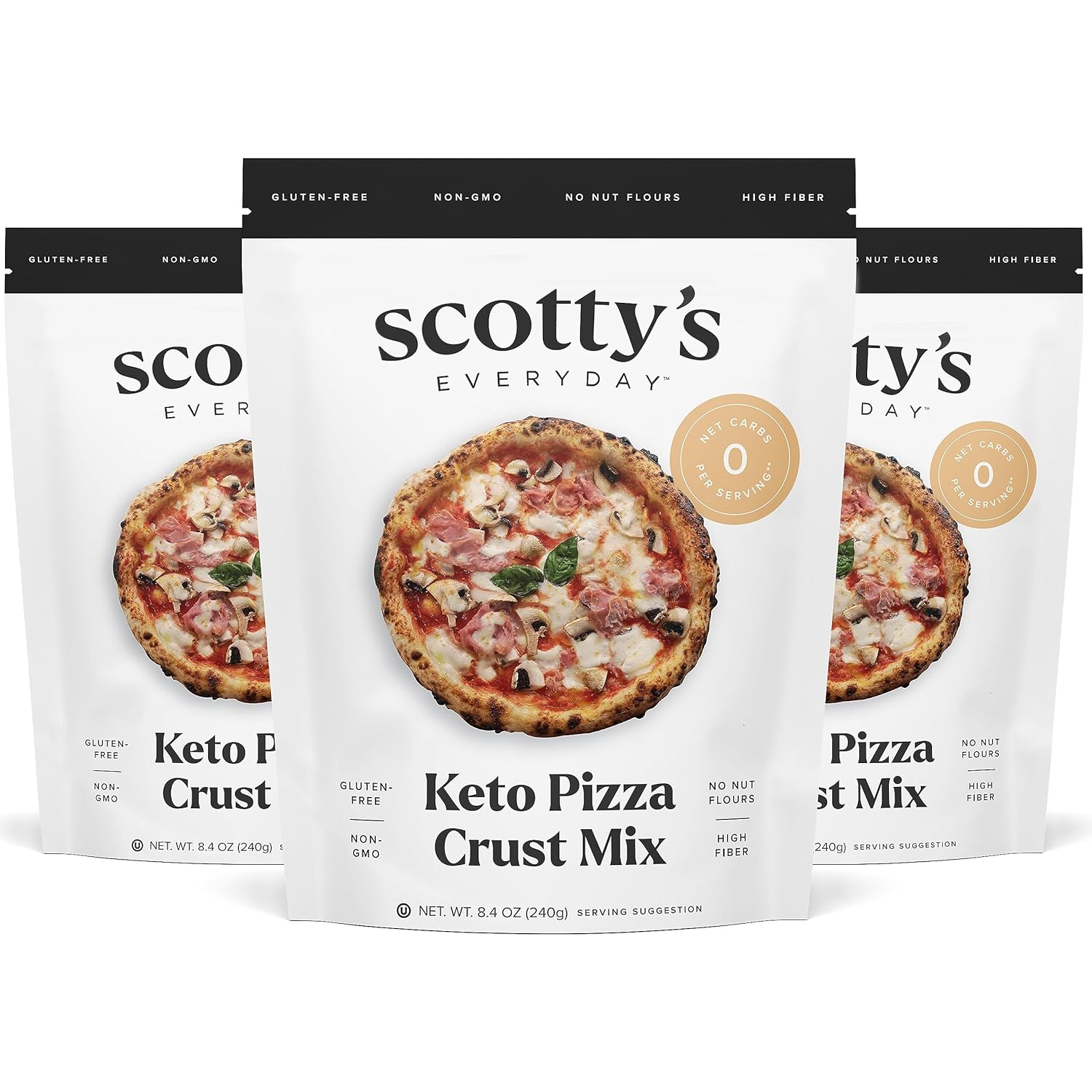 Keto Pizza Crust Zero Carb Mix Keto and Gluten Free Pizza Baking Mix