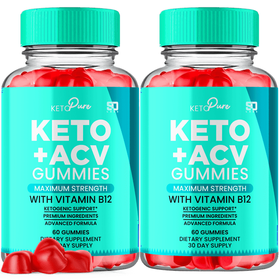 Keto Pure Keto ACV Gummies Maximum Strength Weight Management Supplement 120 Gummies