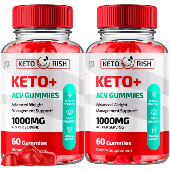 Keto Rish Keto ACV Gummies Maximum Strength Weight Management Supplement 120 Gummies