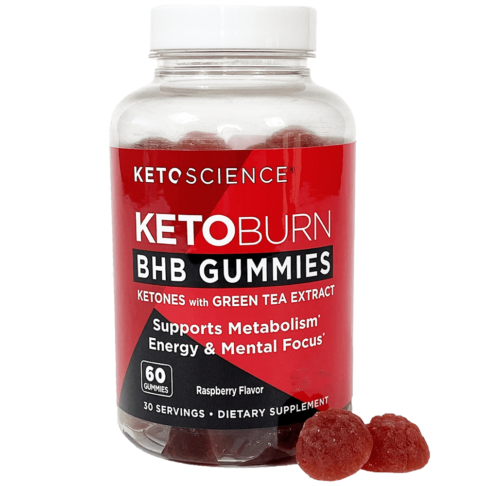Keto Science Keto Burn Gummies, Raspberry, 60 Ct