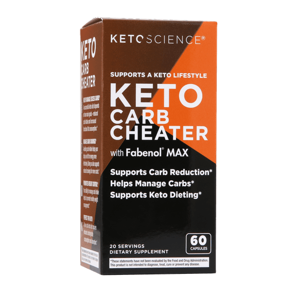Keto Science Keto Carb Cheater, Helps Manage Carbs, Promotes Weight Control, Weight Loss, Manage Carb Cravings, Improves Keto Diet Compliance, 60 count, 20 Servings