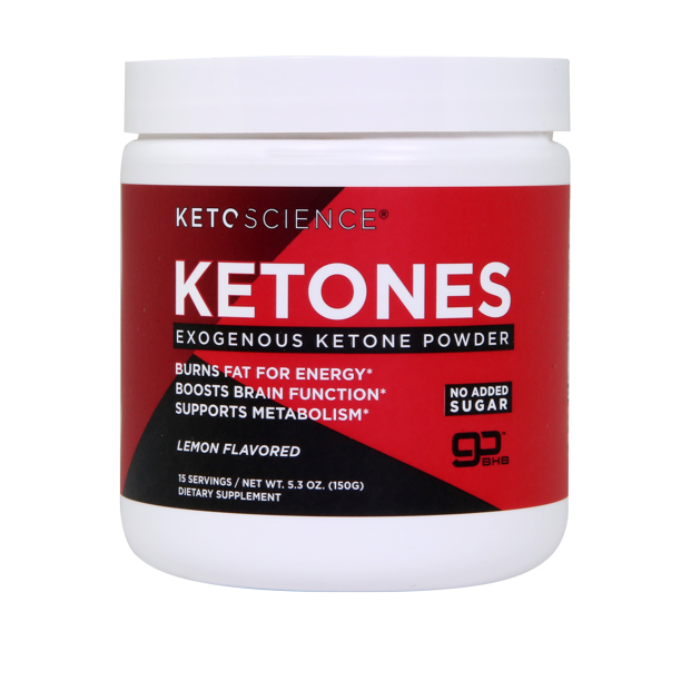 Keto Science Ketone Drink Mix Powder, Lemon, 5.3 oz, 15 servings