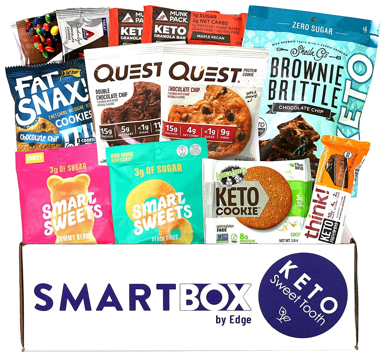 Keto Snack Care Package Box, Low Carb Snacks For Kids Adults Workplace