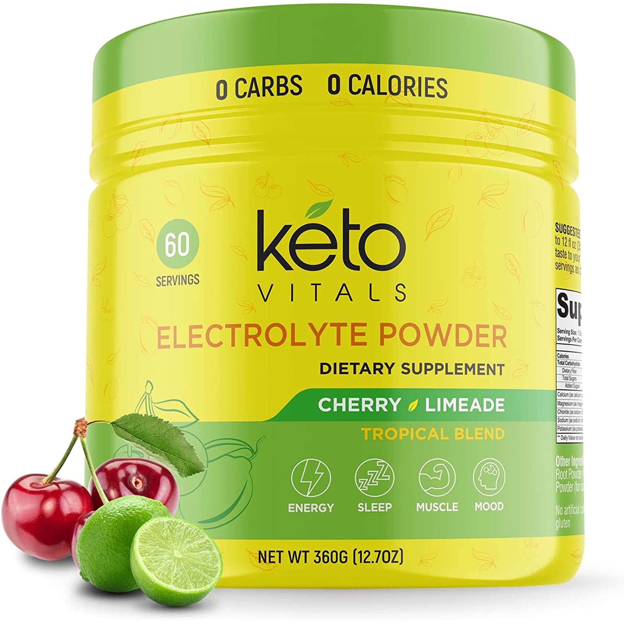 Keto Vitals Keto Electrolytes Powder for Hydration, Sleep, Energy
