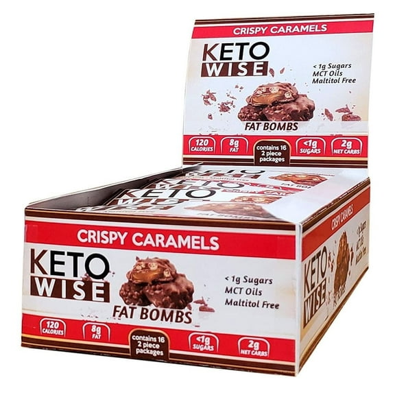Keto Wise Fat Bombs - Crispy Caramels