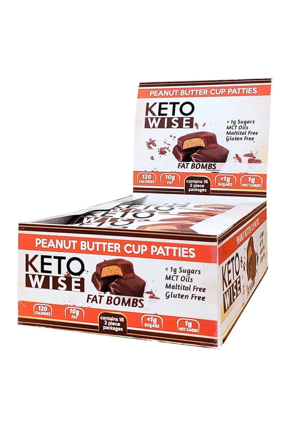 Fat Bombs - Peanut Butter Cup Patties 16 Ct