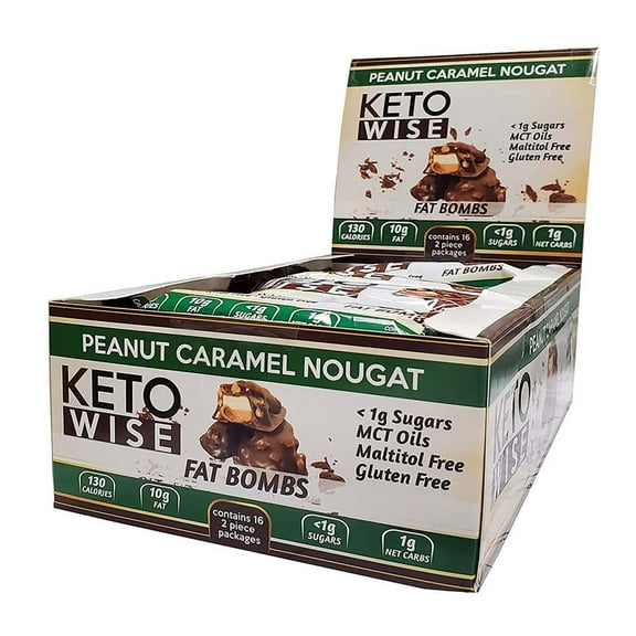 Keto Wise Fat Bombs - Peanut Caramel Nougat