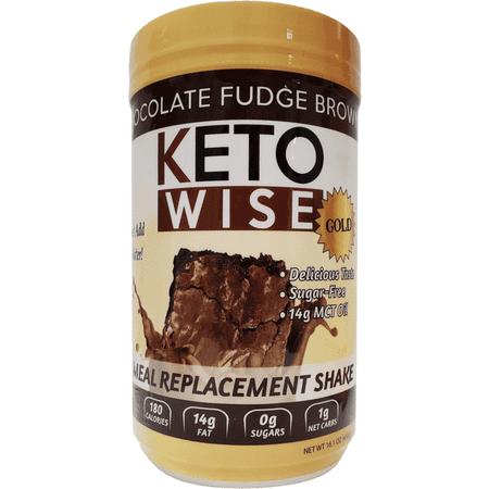 Keto Wise Meal Replacement Shake - Chocolate Fudge Brownie 16.1 oz Pwdr