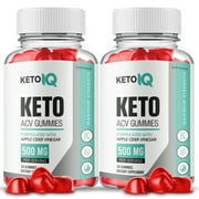 KetoIQ Keto ACV Gummies, Apple Cider Vinegar, Max Strength, 2 Month Supply Dietary Supplement, Made in USA2 Pack