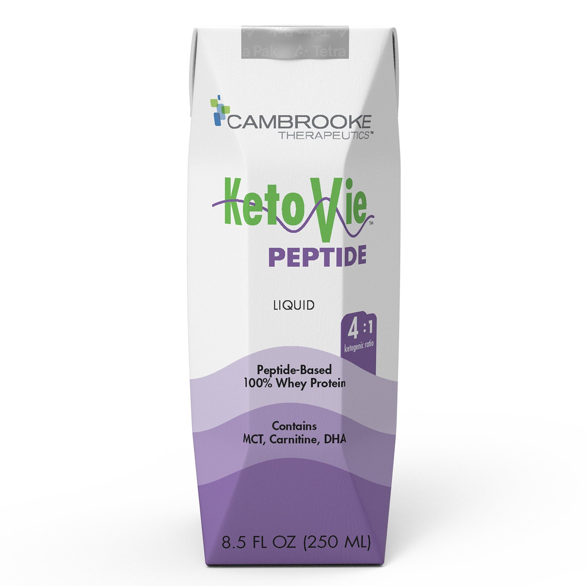 Re:CARB & KETOX 30粒入り 各4袋 KetoVie® Peptide 4:1 Unflavored Liquid 8.5 oz. Carton Oral