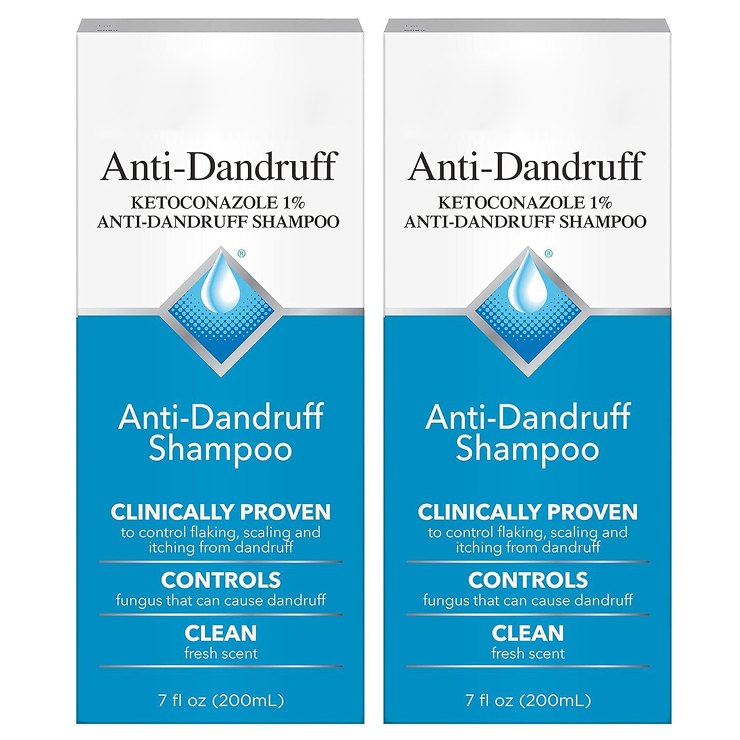 Ketoconazole Anti-Dandruff shampoo relieve itchy and flaky scalps 2 Pack