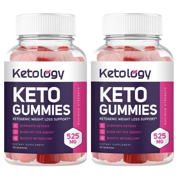 Ketology Keto Gummies, Supplement, Powerful Formula, Maximum Strength (2 Pack)