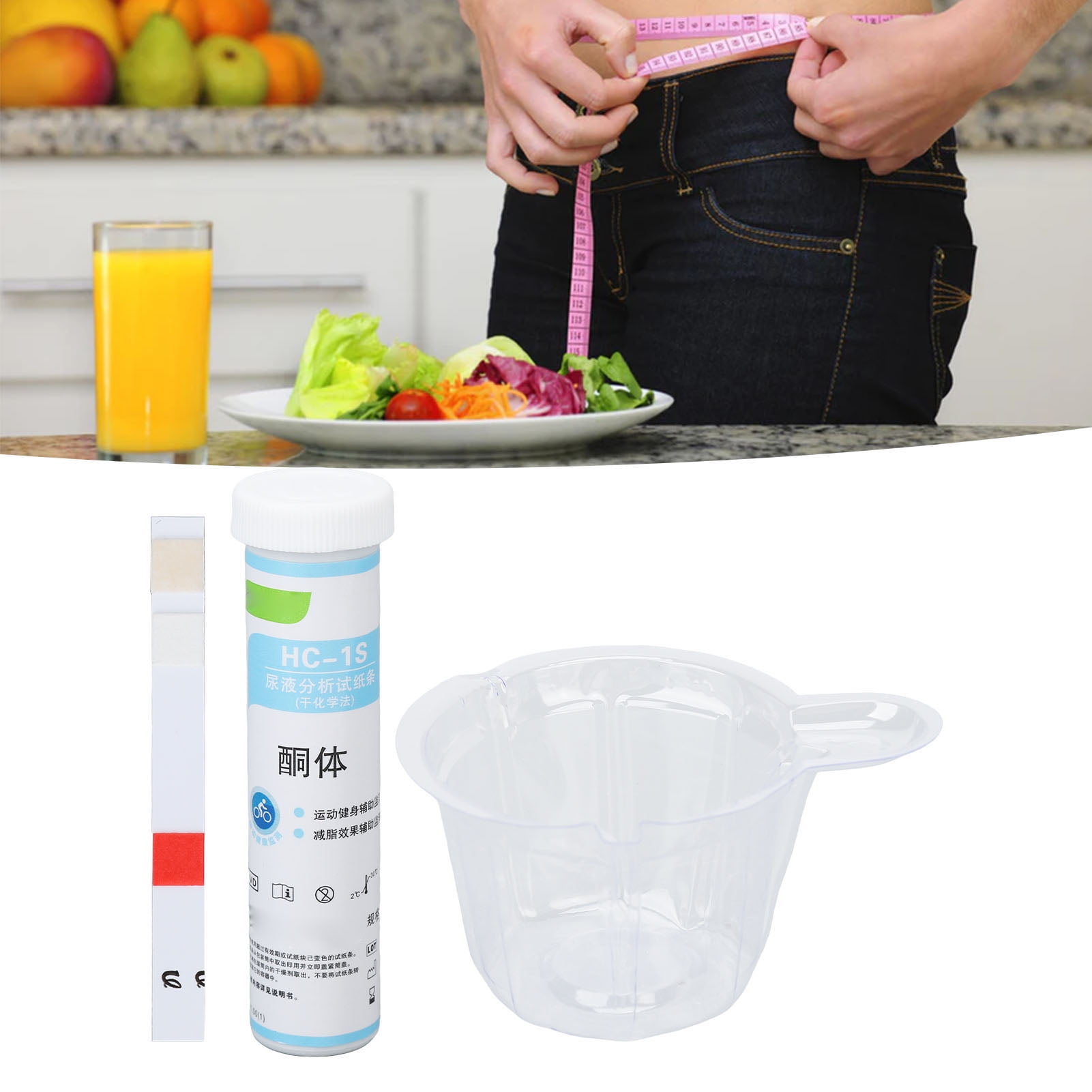 Ketone Test Strips, Ketosis Measurement Results, 25 Pieces Urine Test