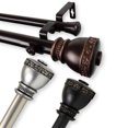 thumbnail image 1 of Kettle 1" Double Curtain Rod 120-170 inch - Satin Nickel, 1 of 2