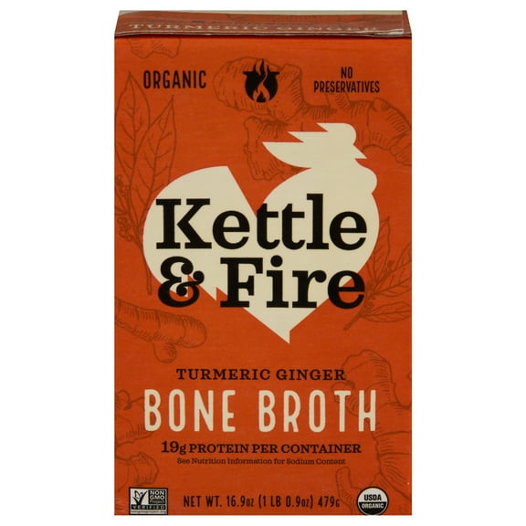 Kettle And Fire Broth Bone Chicken Turmeric Organic 16.9 oz (Pack Of 6)