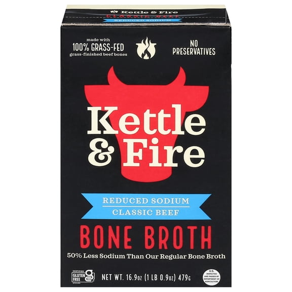 Kettle And Fire - Classic Beef Bone Broth - 16.9 OZ, Case of 6