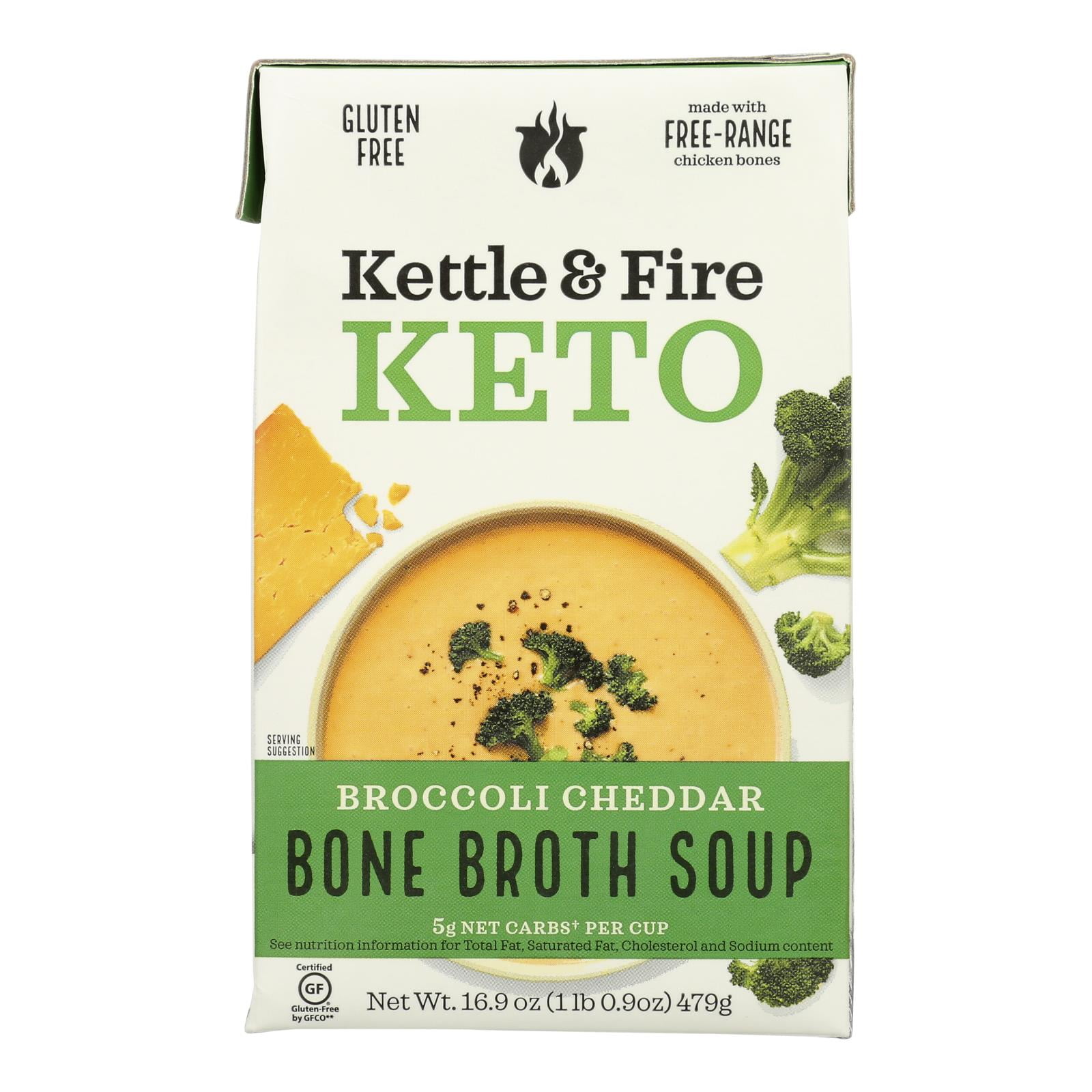 Kettle And Fire Keto Soup Broc Ched/chkbb Case of 6 16.9 OZ