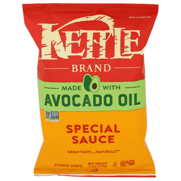 Kettle Avocado Oil Special Sauce Potato Chips 6 oz - Pack of 3