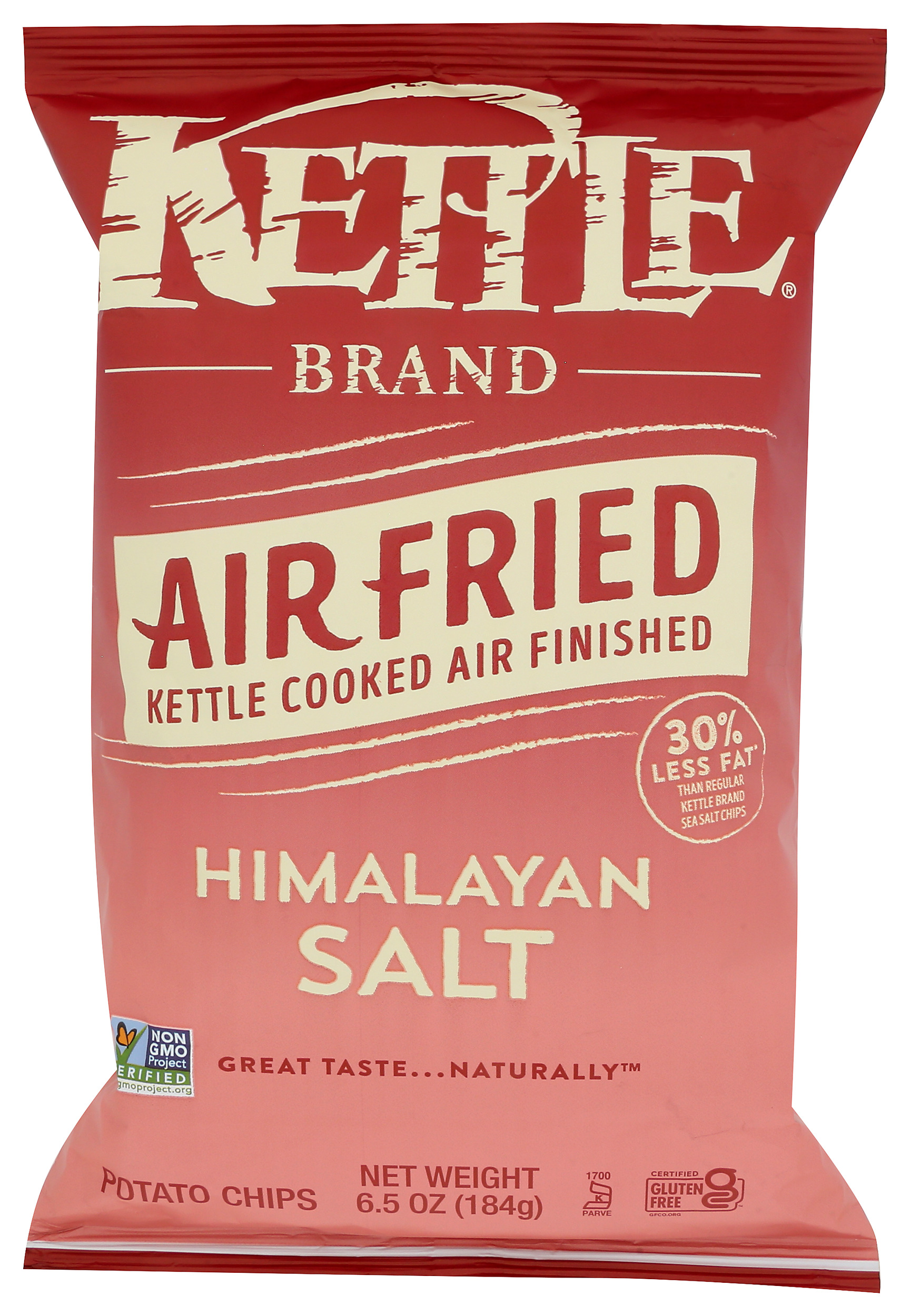 Kettle Bran, Kettle Cookedair Fried Potato Chips, Himalayan Salt, 6.5