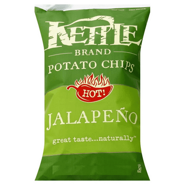 Kettle Brand Jalapeno Kettle Cooked Potato Chips, 4-Pack 7.5 oz. Bags